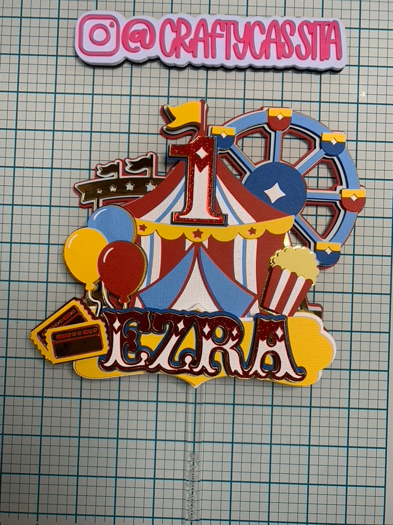 Circus Cake Topper
