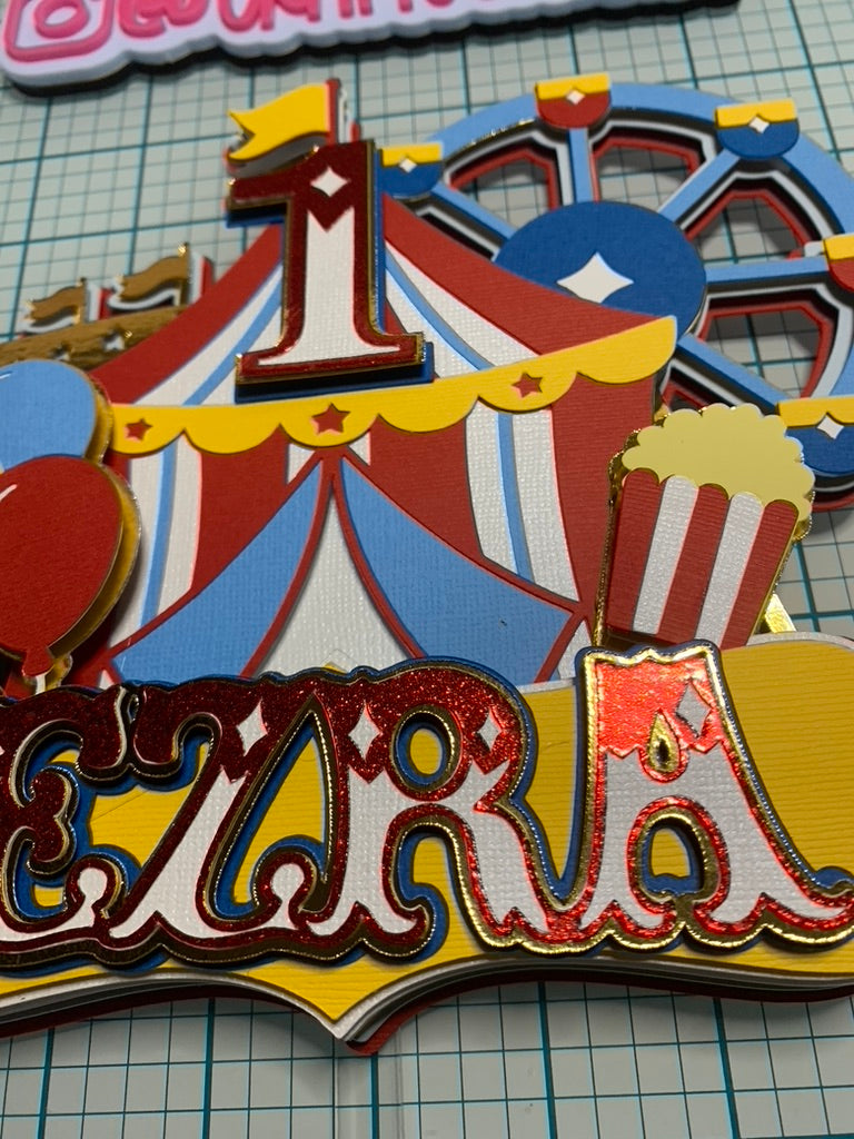 Circus Cake Topper