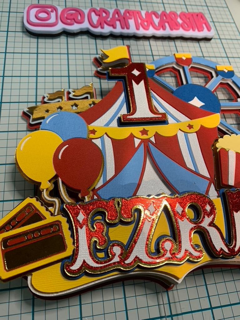 Circus Cake Topper