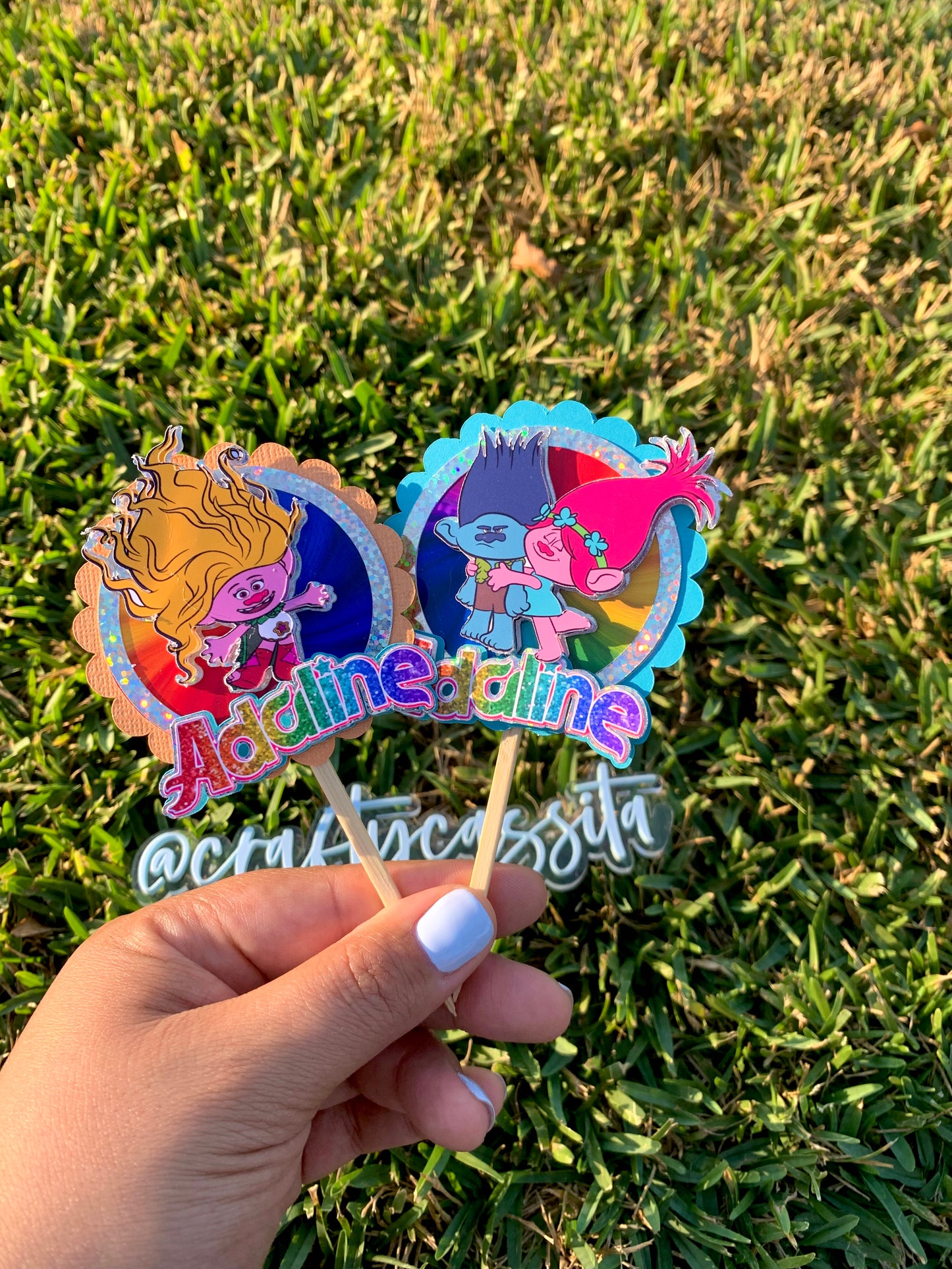 Trolls Cupcake Toppers