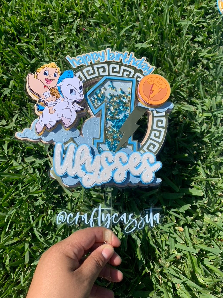Baby Herc Cake Topper Shaker