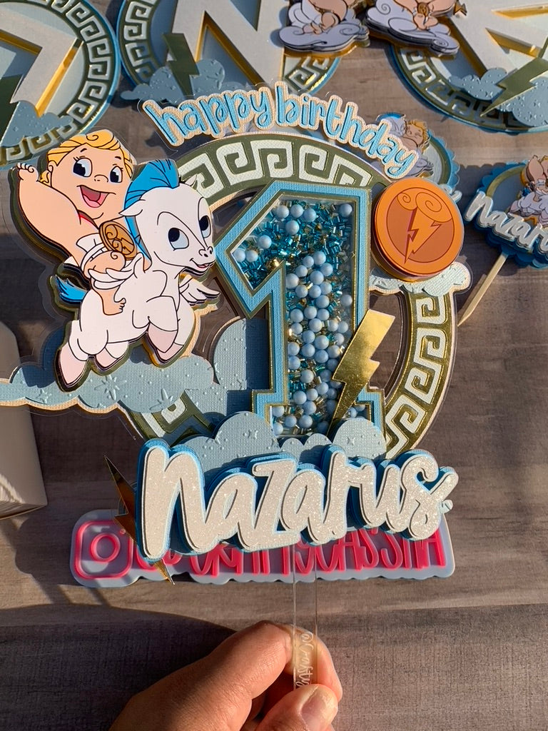 Baby Herc Cake Topper Shaker