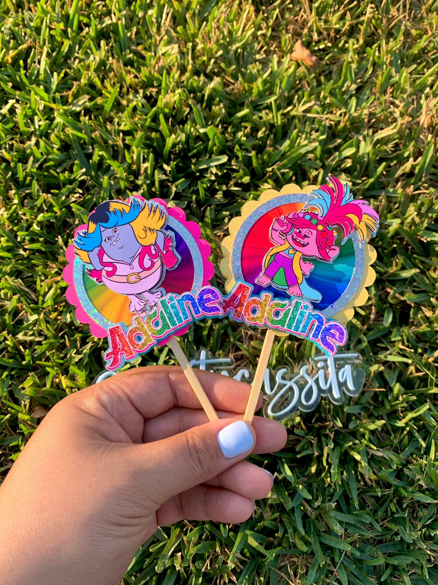 Trolls Cupcake Toppers