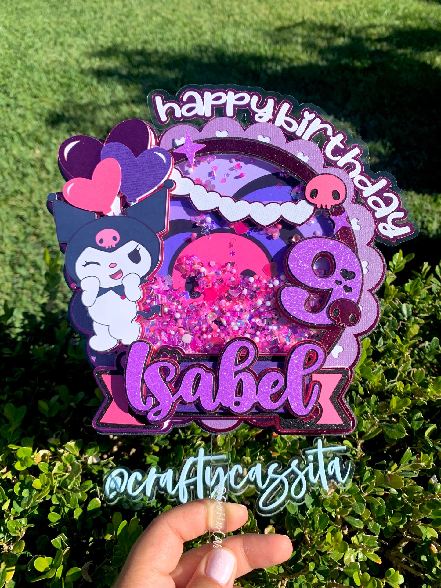 Kuromi Cake Topper Shaker