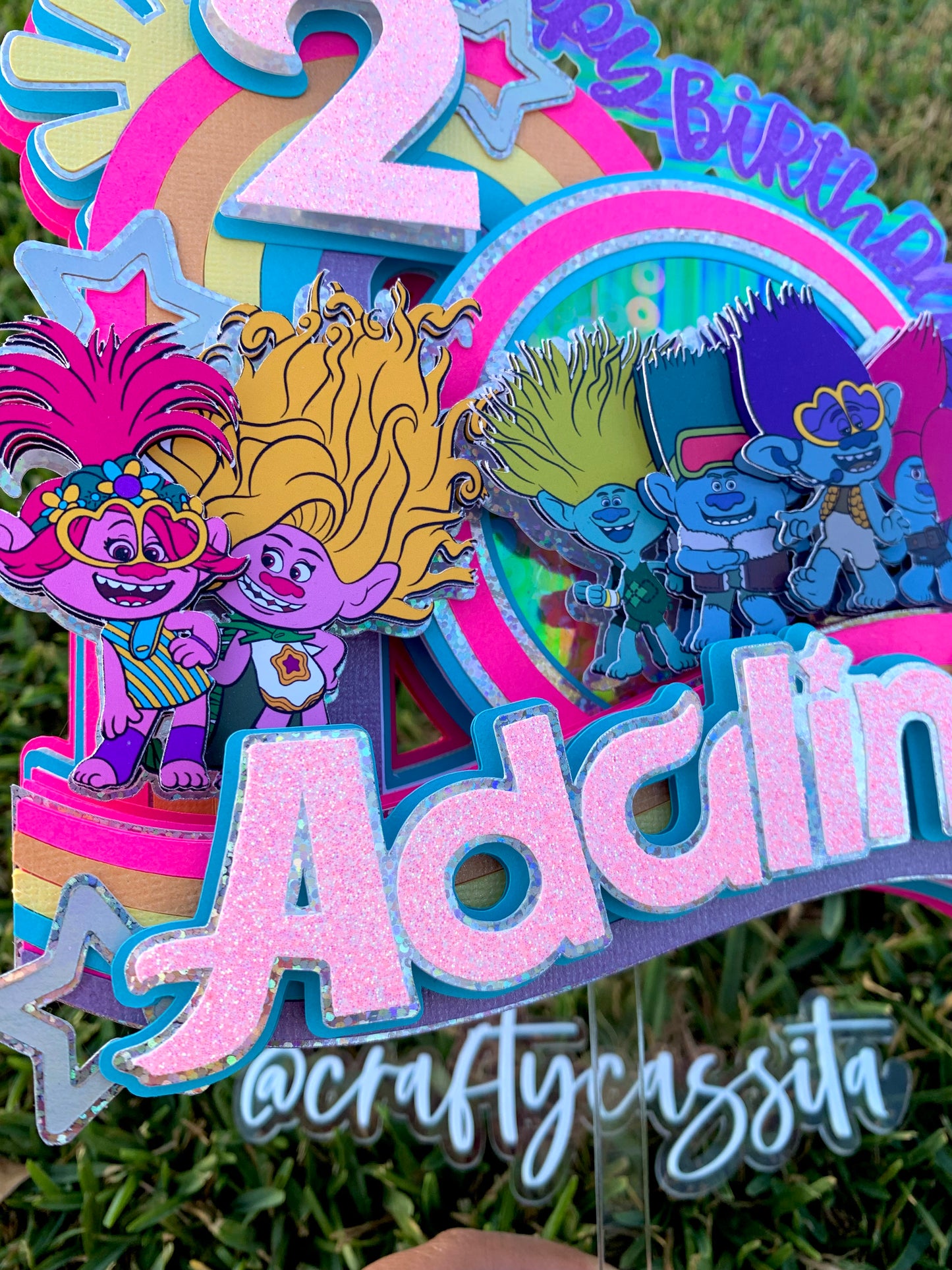 Trolls Cake Topper Shaker