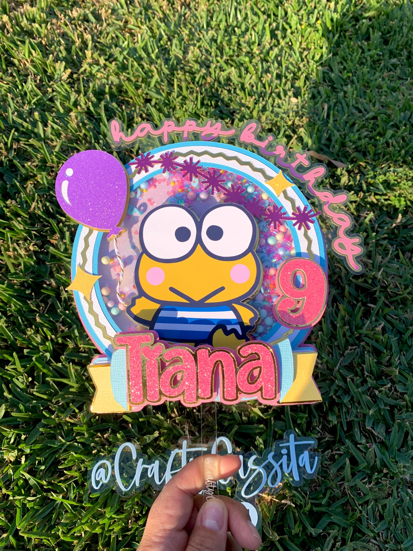 Frog Cake Topper Shaker