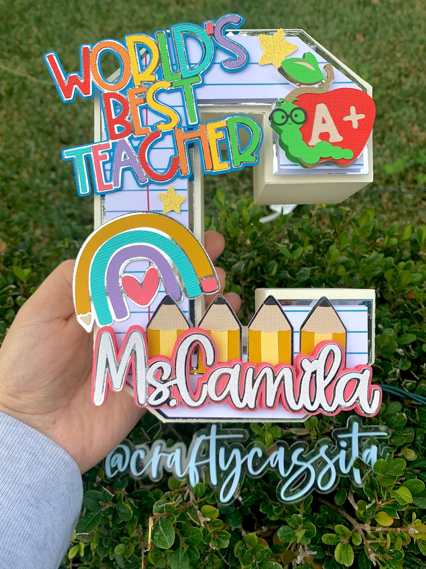 Teacher 3D Letter/Number