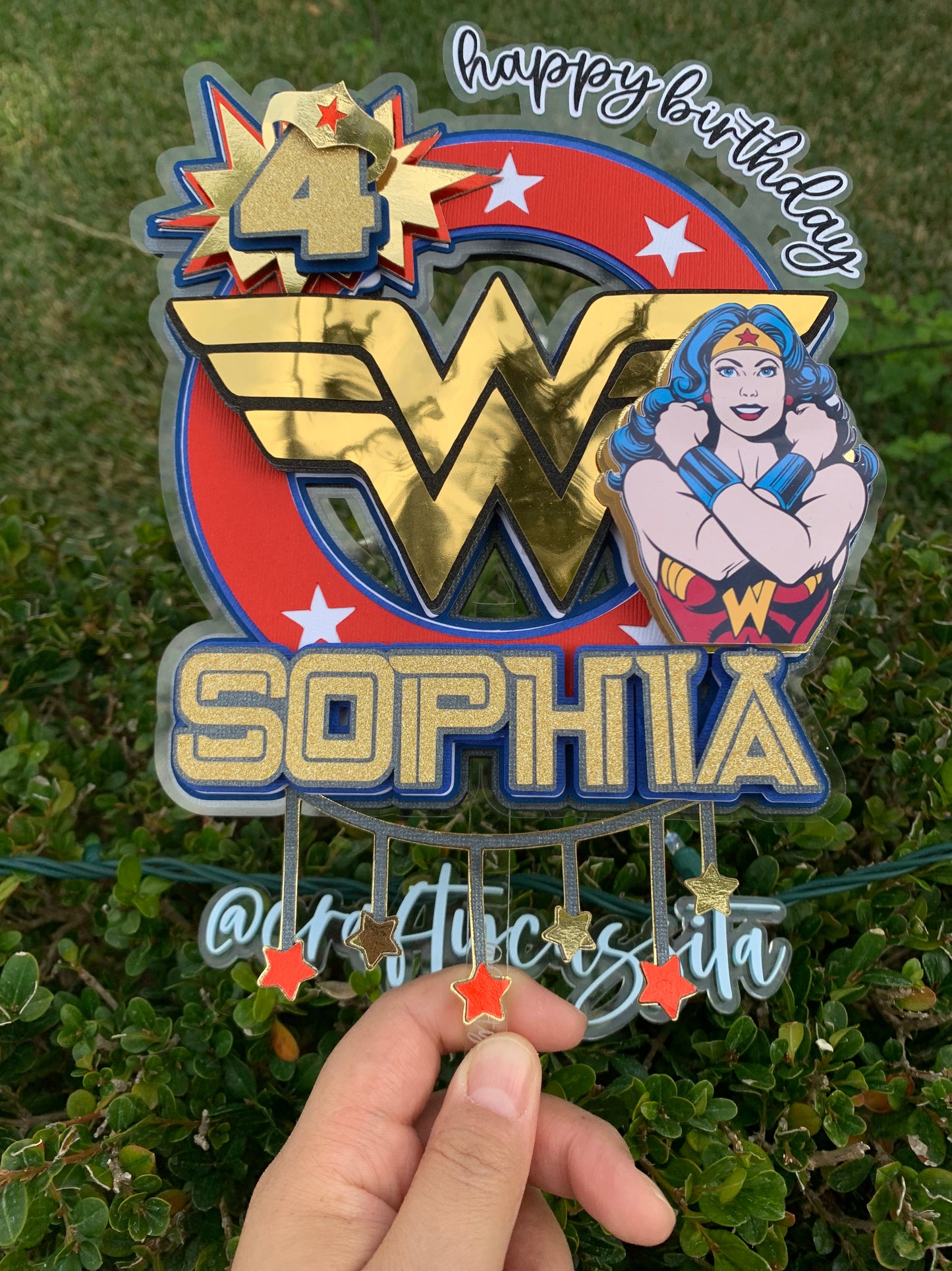 Wonder 3D Cake Topper