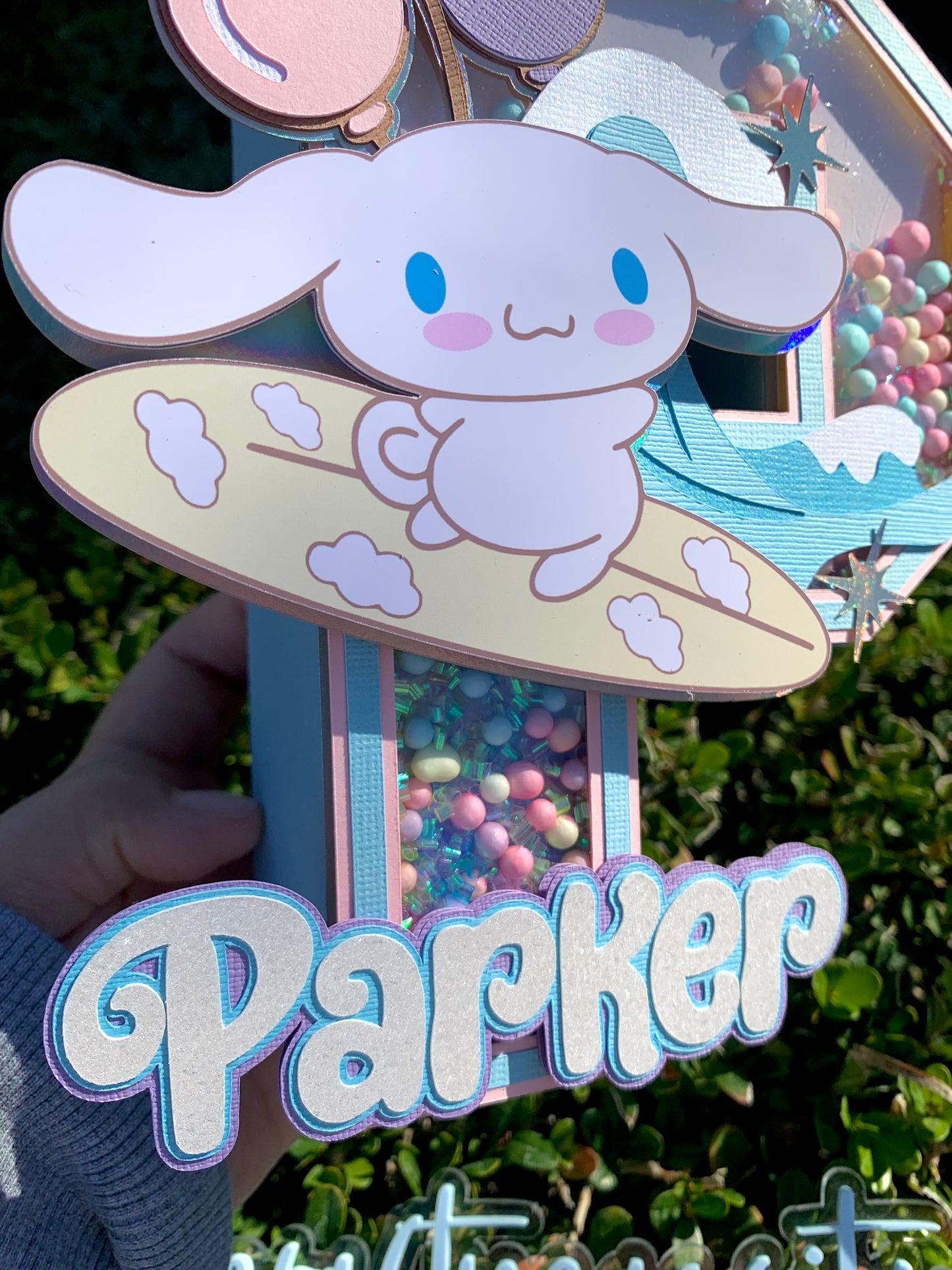 Surfing 3D Letter/Number Shaker