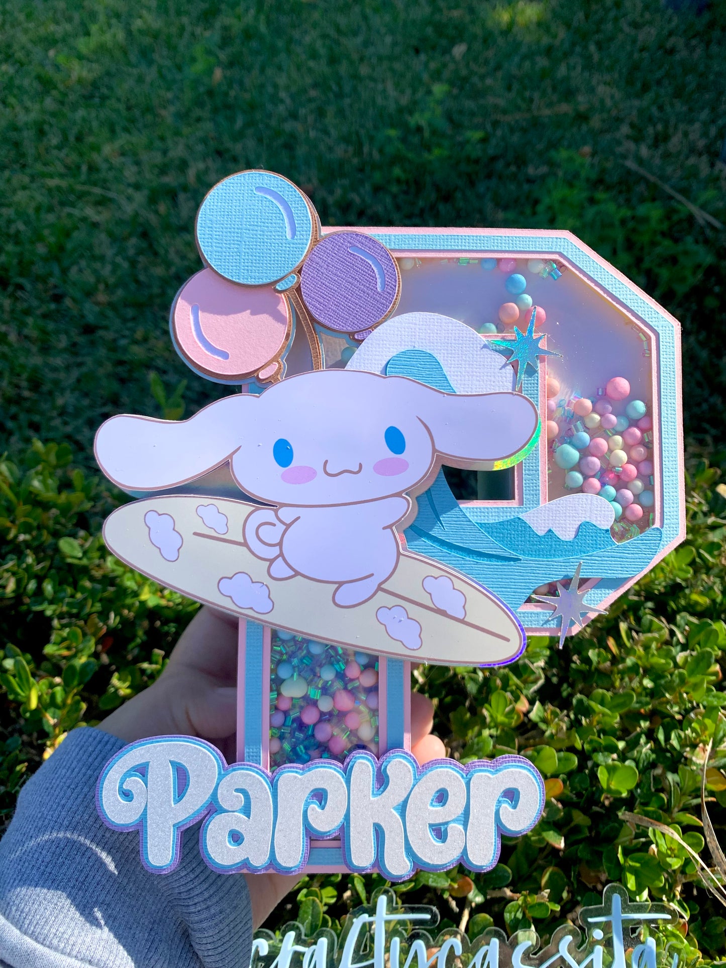 Surfing 3D Letter/Number Shaker