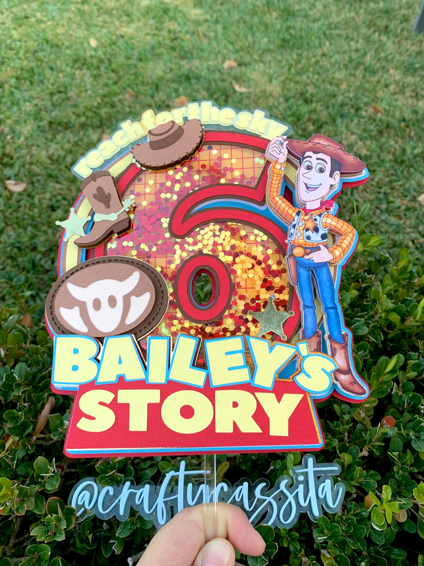Cowboy Cake Topper Shaker