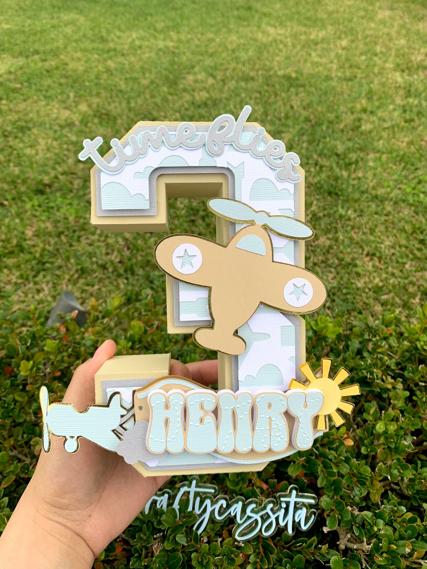 Time Flies 3D Letter/Number