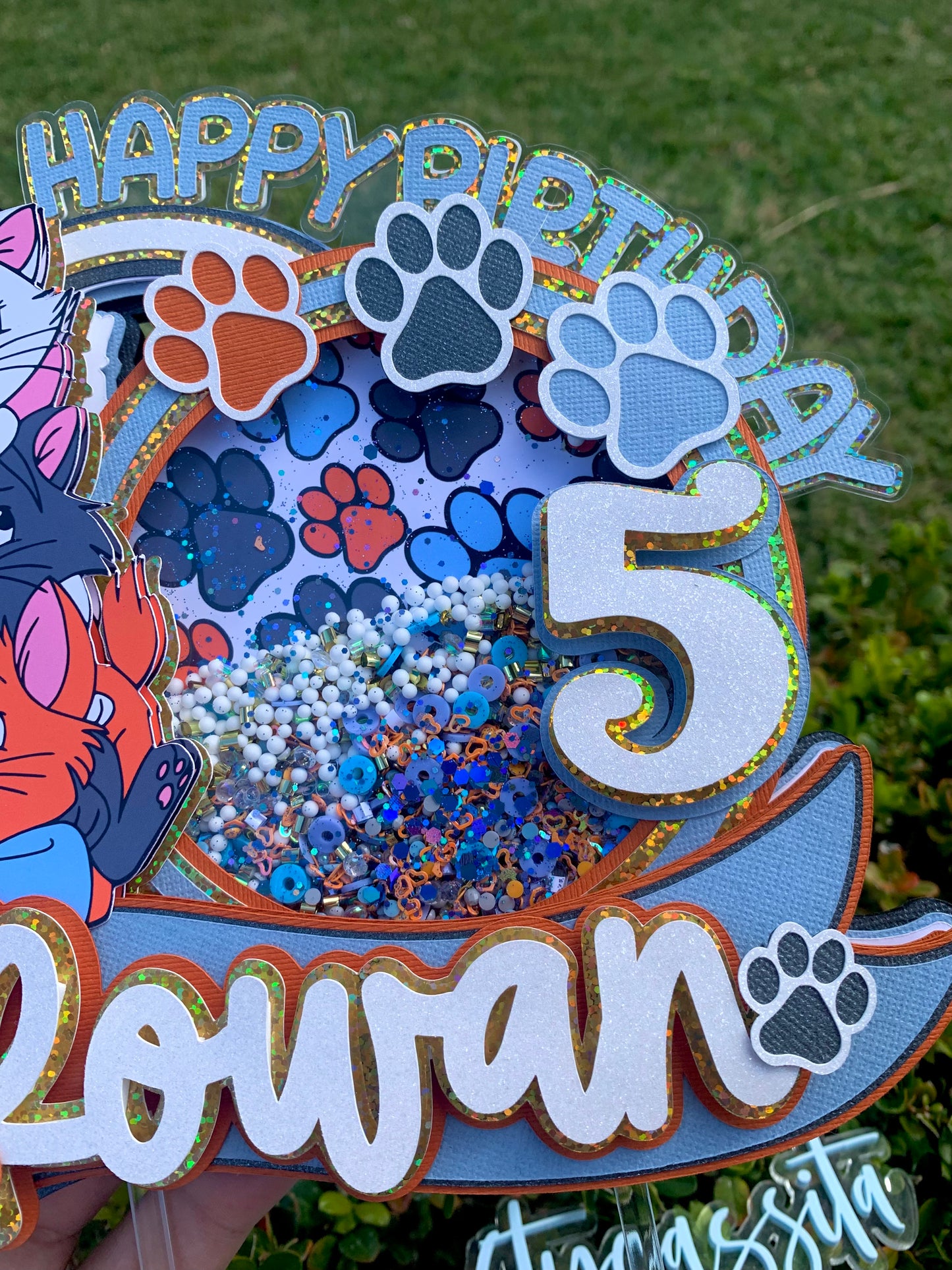 Kitty Cake Topper Shaker