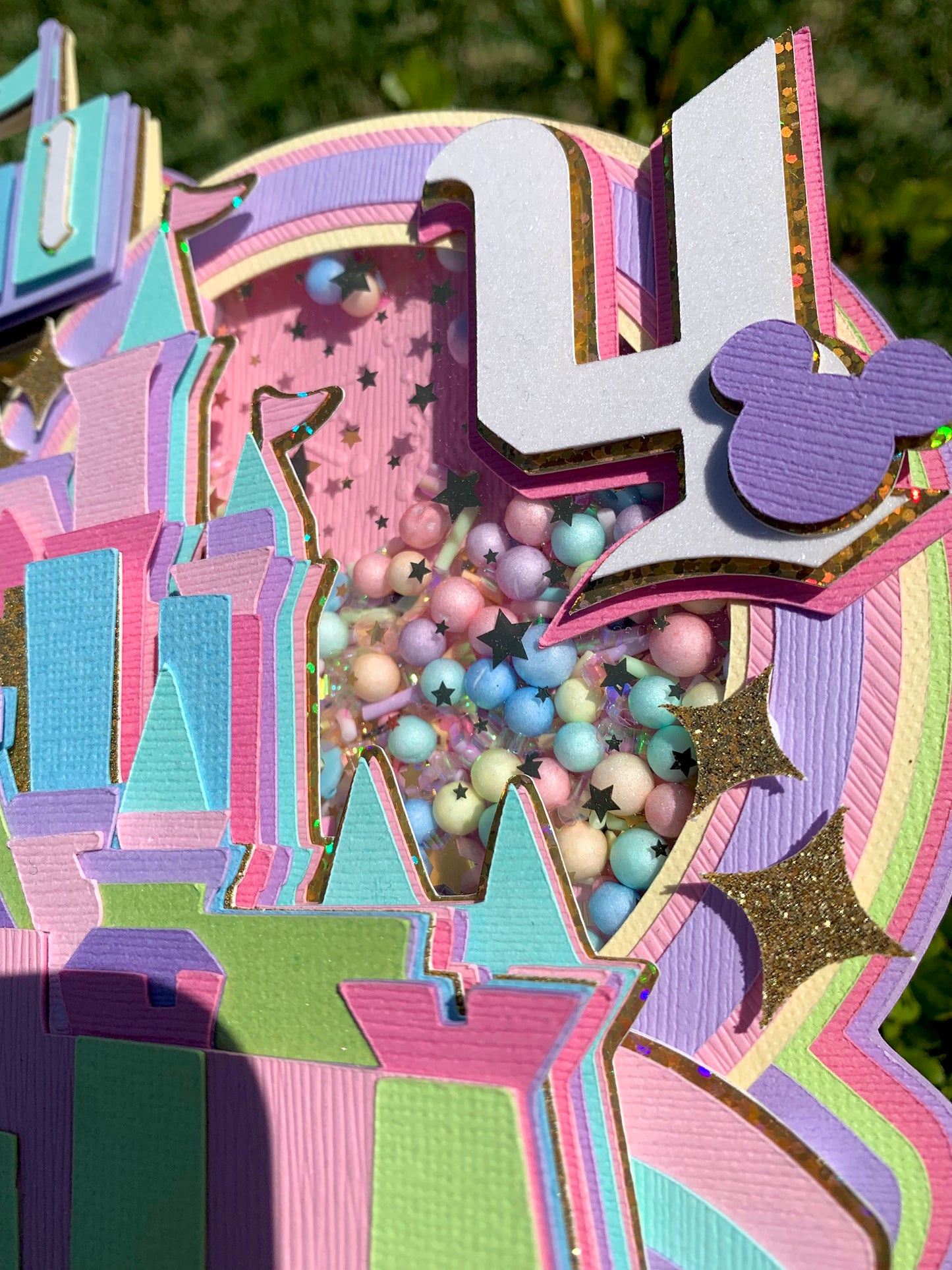 Happiest Place on Earth Cake Topper Shaker