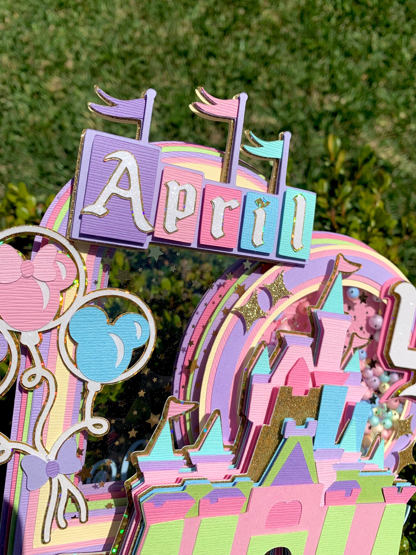 Happiest Place on Earth Cake Topper Shaker