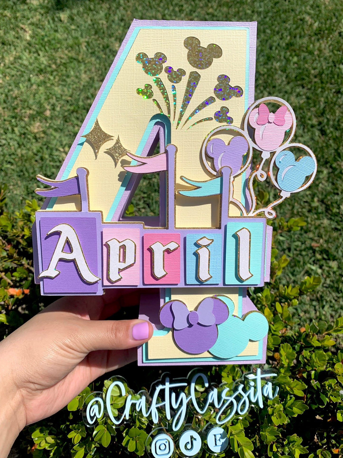 Happiest Place on Earth 3D Letter/Number