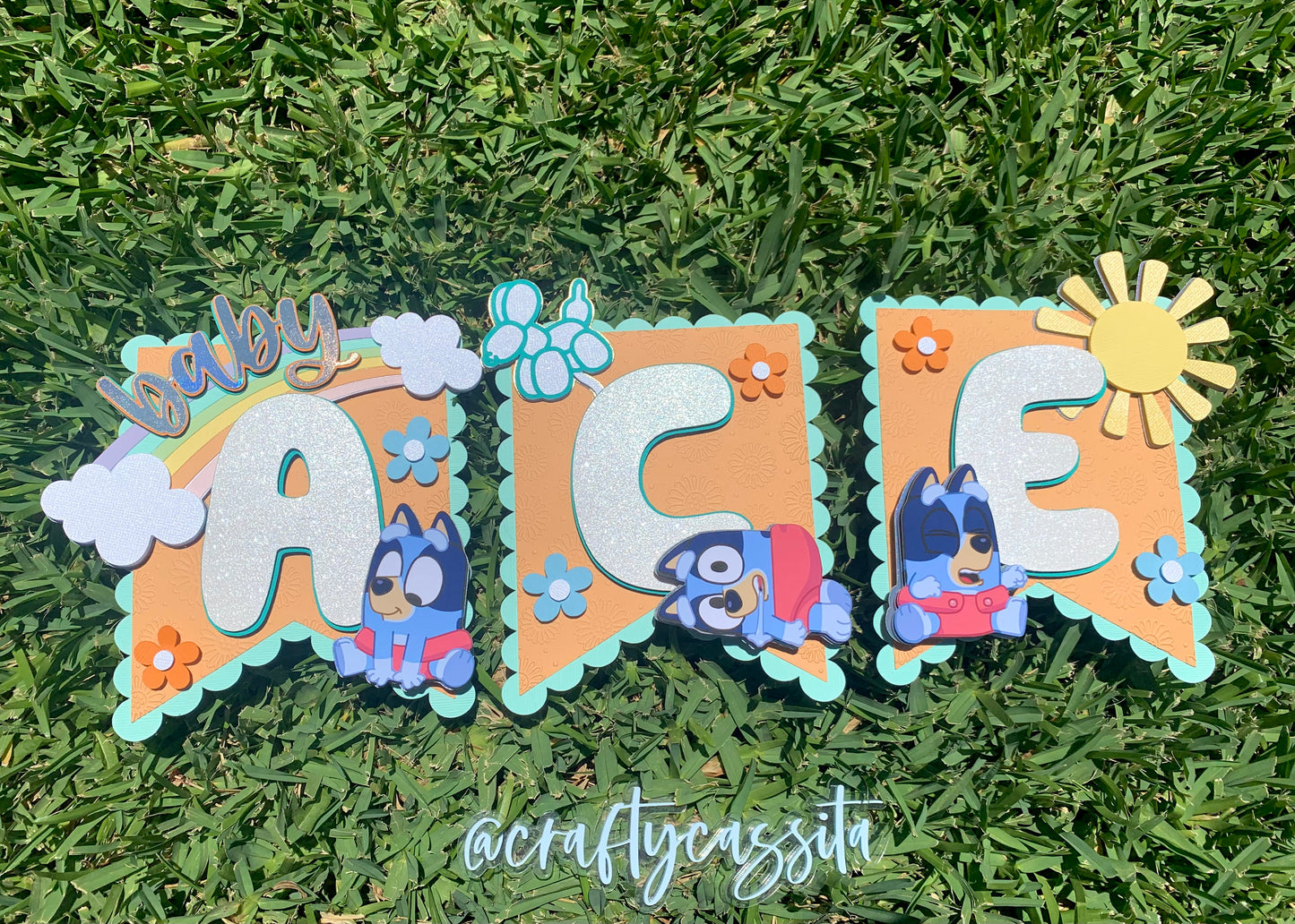 Baby Blue Dog Banner