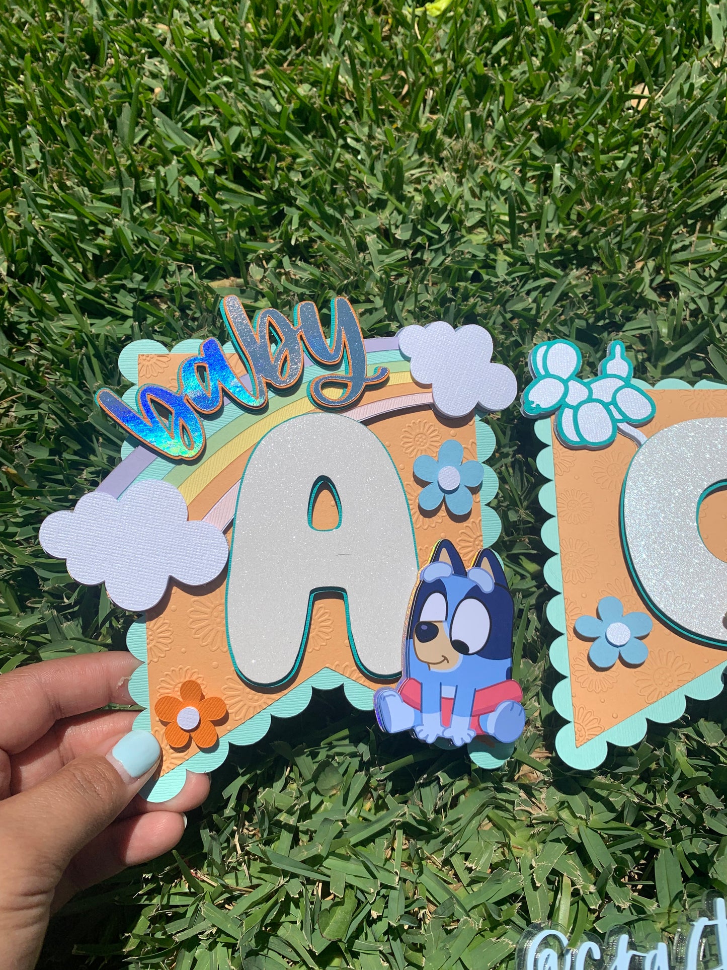 Baby Blue Dog Banner