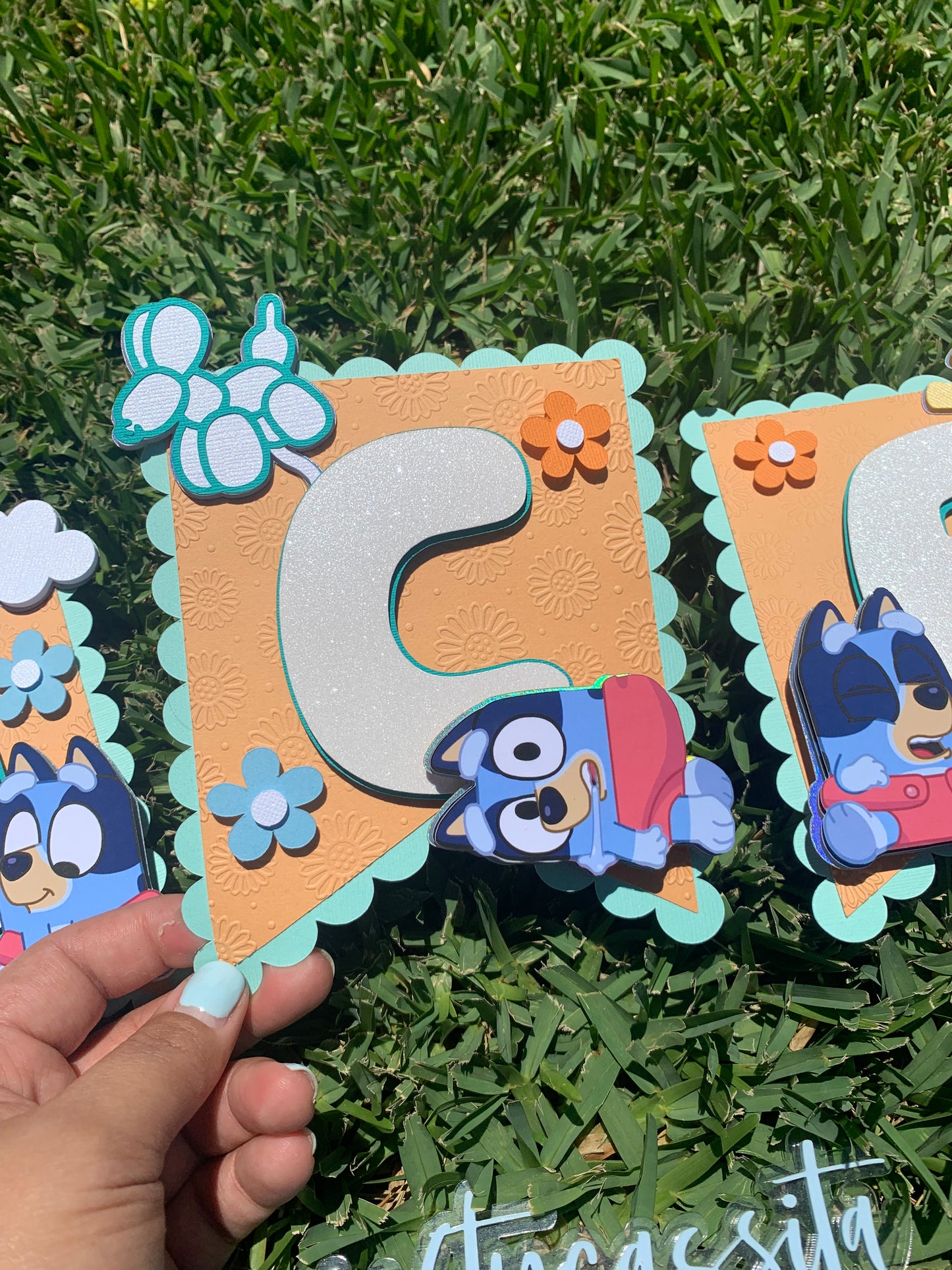 Baby Blue Dog Banner