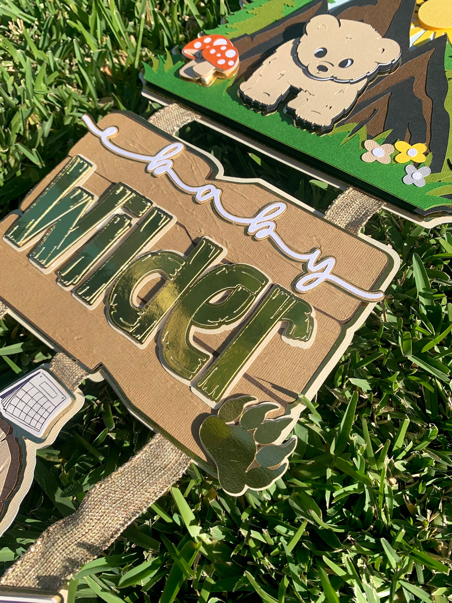 Wild One Baby Announcement