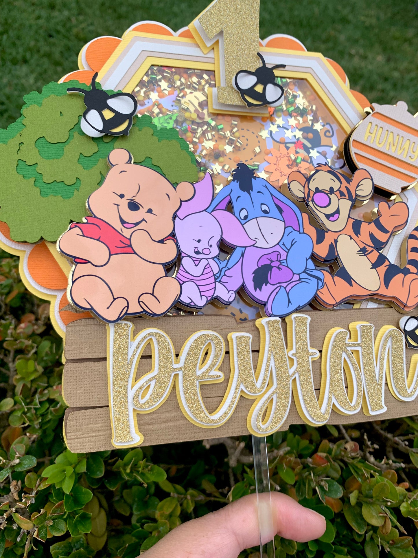 Hundred Acre Wood Cake Topper Shaker