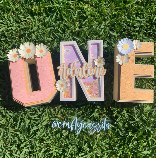 Daisy 3D Letter Set