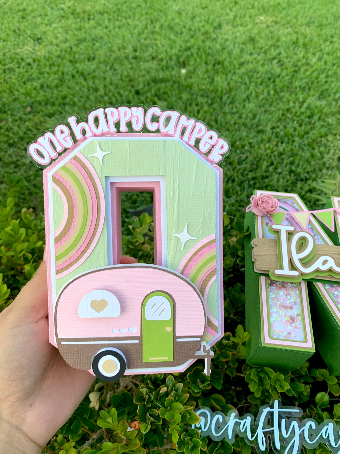 One Happy Camper 3D Letter Set