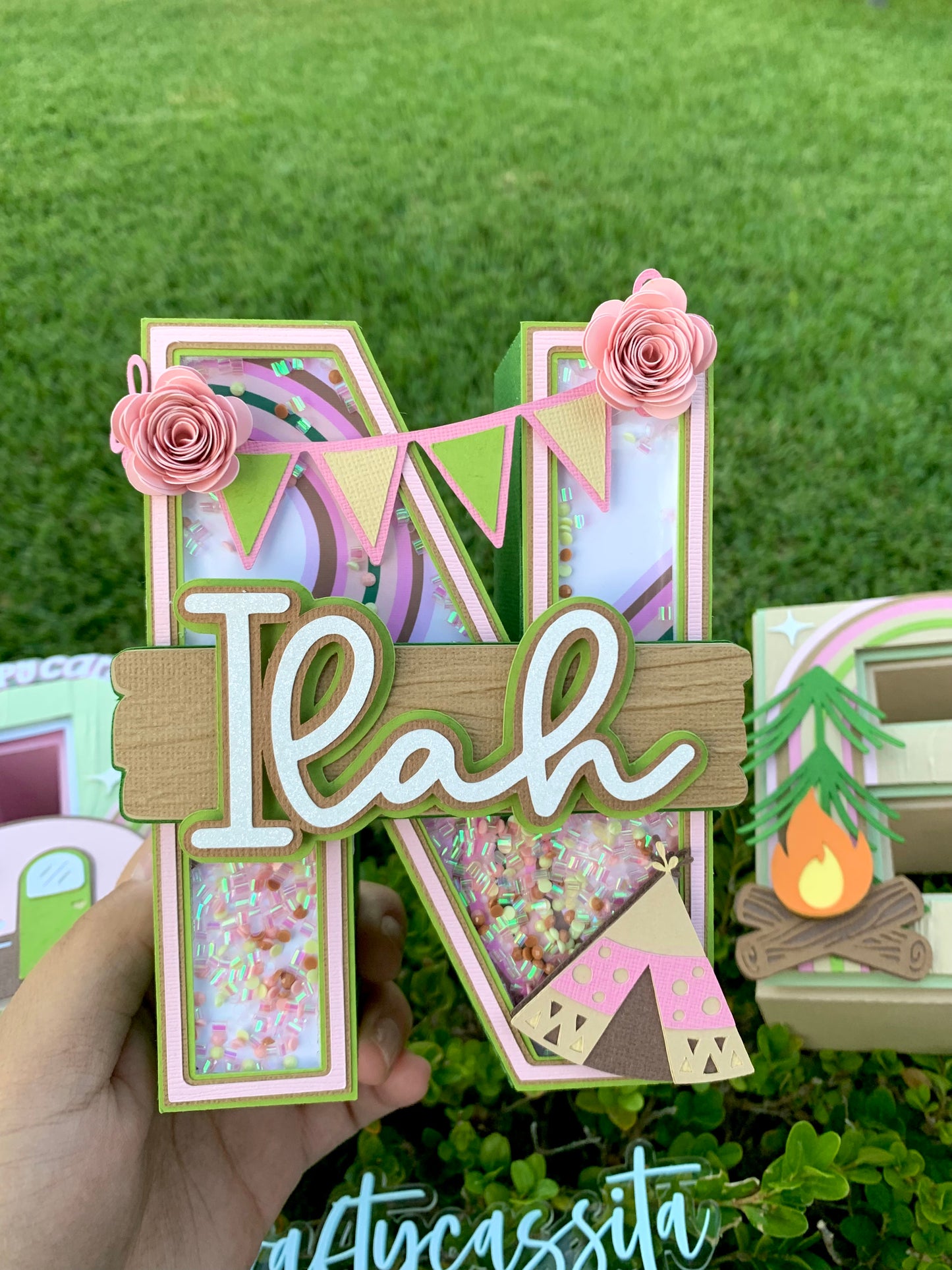 One Happy Camper 3D Letter Set