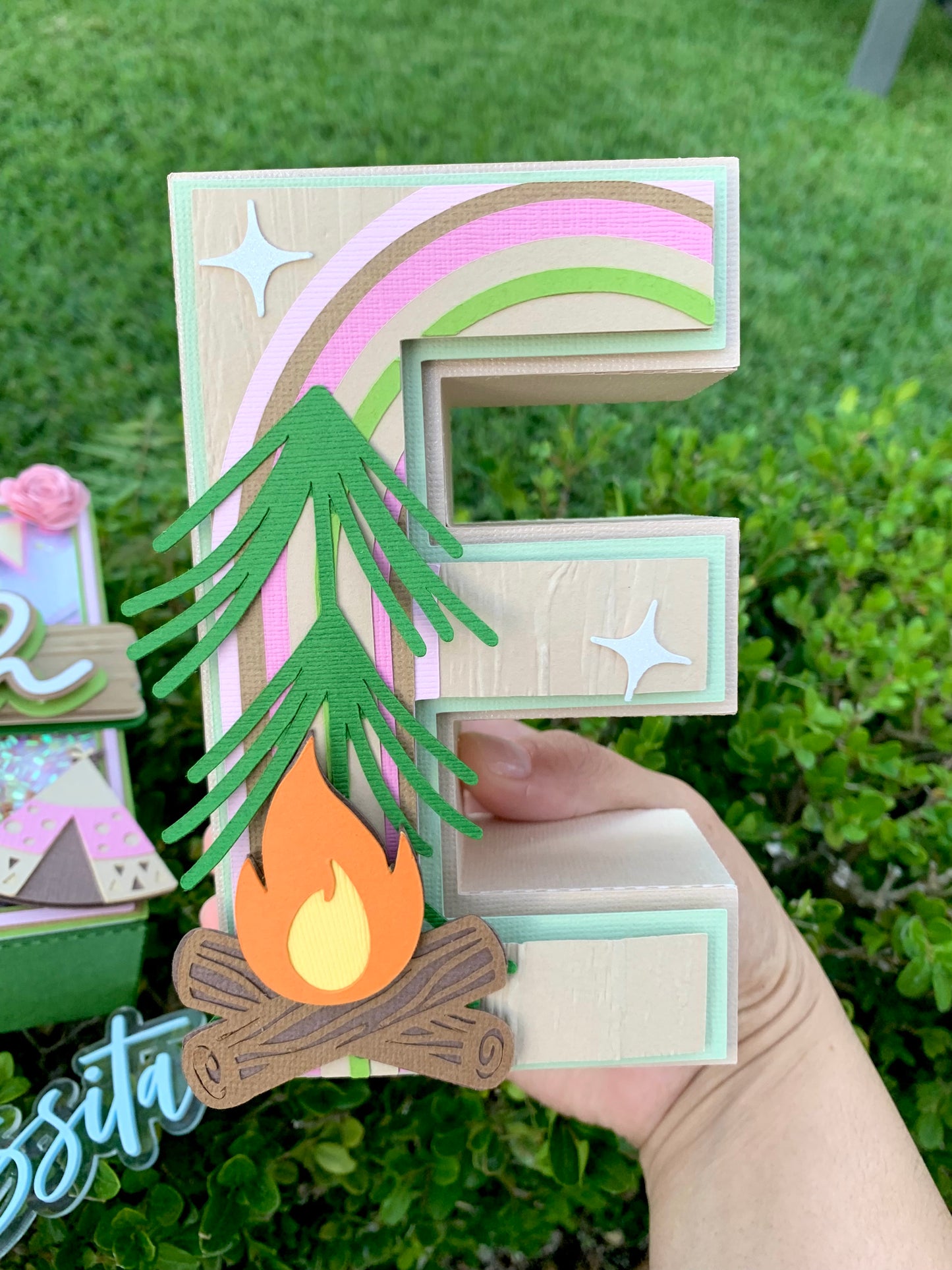 One Happy Camper 3D Letter Set